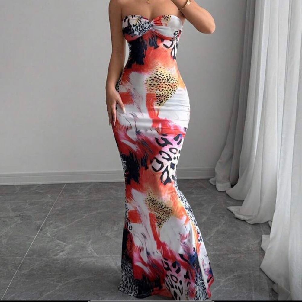 Tube top Flower Dress